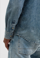 Carter West Denim Shirt | Med Vintage Aged