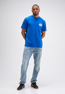 Plaque Loose Tee | Pool Blue