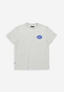 Plaque Loose Tee | Grey Melange