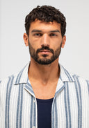 Alex Stripe Shirt | Alaska Blue