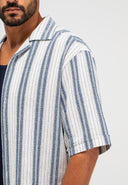 Alex Stripe Shirt | Alaska Blue