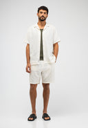 Alex Resort Embro Shirt SS | Titan White