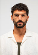Alex Resort Embro Shirt SS | Titan White