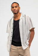 Alex Knitted Shirt SS | Titan White