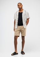 Alex Knitted Shirt SS | Titan White