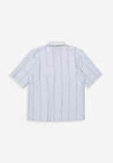 Quinn Linen Stripe Shirt | Shark Blue