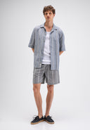 Quinn Linen Stripe Shirt | Alaska Blue