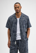 Alex Resort Embro Shirt SS | Alaska Blue