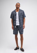 Alex Resort Embro Shirt SS | Alaska Blue