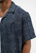 Alex Resort Embro Shirt SS | Alaska Blue