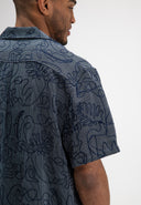 Alex Resort Embro Shirt SS | Alaska Blue