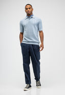 Ripley Knit Polo | Shark Blue