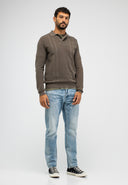 Ripley Polo LS | Dk. Granite Green