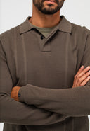Ripley Polo LS | Dk. Granite Green