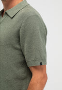 Boucle Knit Polo | Jade Green