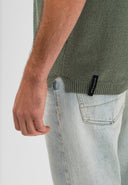 Boucle Knit Polo | Jade Green