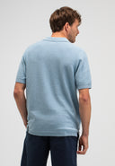 Bouclé-Strickpolo | Shark Blue