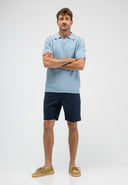 Bouclé-Strickpolo | Shark Blue