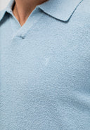 Bouclé-Strickpolo | Shark Blue