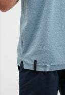 Bouclé-Strickpolo | Shark Blue