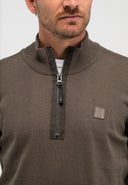 Clifden Co Half Zip | Dunkelgranitgrün
