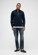 Clifden Co Half Zip | Alaska Blue