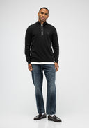 Clifden Co Half Zip | Montego Black