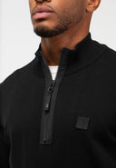 Clifden Co Half Zip | Montego Black