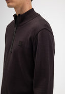 Clifden Co Half Zip | Topaz Brown