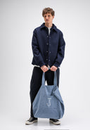 Butcher Clr Denim Tote | Shark Blue