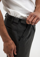 Lennox Straight Wool Trouser | Fjord Green