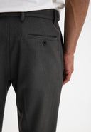Lennox Straight Wool Trouser | Fjord Green