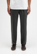 Lennox Straight Wool Trouser | Fjord Green