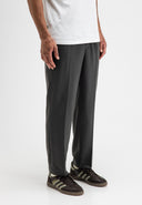 Lennox Straight Wool Trouser | Fjord Green
