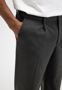 Lennox Straight Wool Trouser | Fjord Green