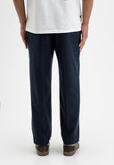 Lennox Straight Wool Trouser | Alaska Blue