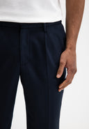 Lennox Straight Wool Trouser | Alaska Blue