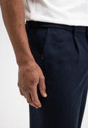 Lennox Straight Wool Trouser | Alaska Blue