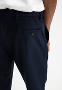 Lennox Straight Wool Trouser | Alaska Blue