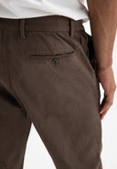 Lennox Straight Twill Trouser | Chestnut Brown