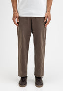 Lennox Straight Twill Trouser | Chestnut Brown