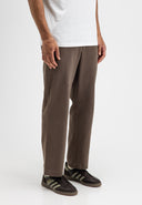 Lennox Straight Twill Trouser | Chestnut Brown