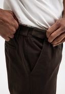 Lennox Straight Twill Trouser | Topaz Brown