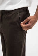 Lennox Straight Twill Trouser | Topaz Brown