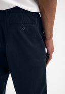 Lennox Straight Twill Trouser | Alaska Blue