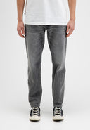 Stockton Straight Smoke Denim | Medium Aged