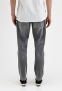 Stockton Straight Smoke Denim | Medium Aged
