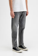 Stockton Straight Smoke Denim | Medium Aged