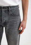 Stockton Straight Smoke Denim | Medium Aged