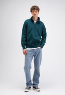 Army Sweat Half Zip | Dk. Spruce Green
